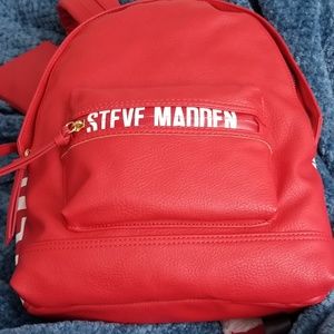 red steve madden backpack